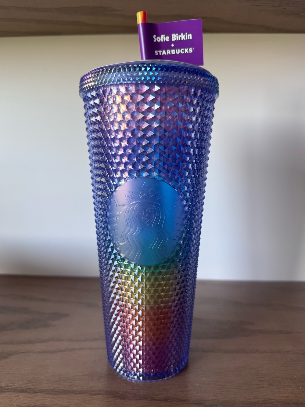 Starbucks Sofie Birkin Rainbow Pride Studded Tumbler